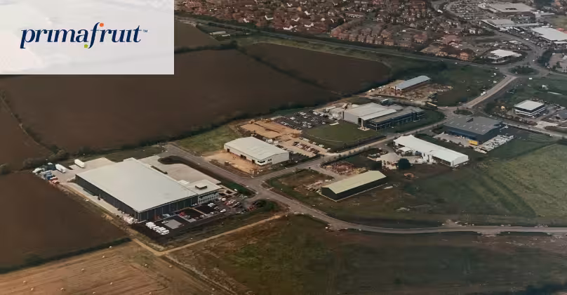 Arial view of the Primafruit warehouse